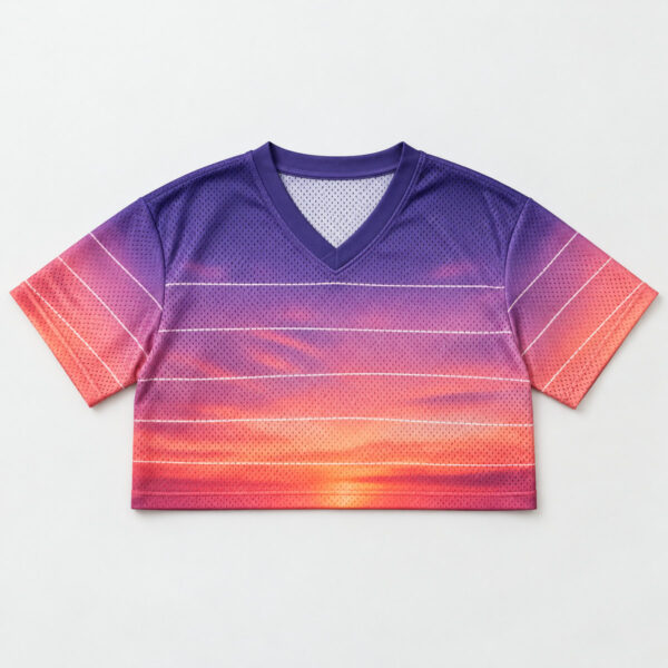 Product image Neon Dusk Mesh Crop Football Jersey