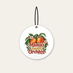 Mama's Sunlit Orchard Ceramic Ornament in white