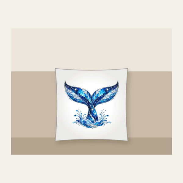 Product image Whale Tail with Prismatic Shimmer Pillow