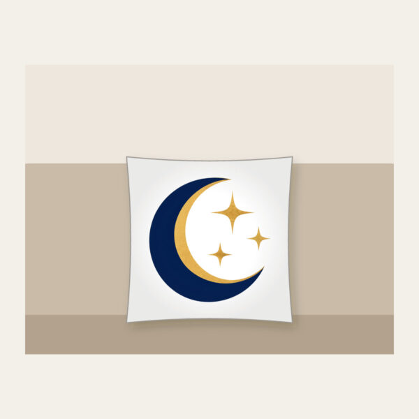 Product image Golden Crescent and Three Stars Pillow