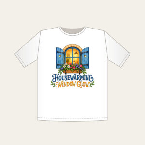 HOUSEWARMING WINDOW GLOW T-Shirt in white