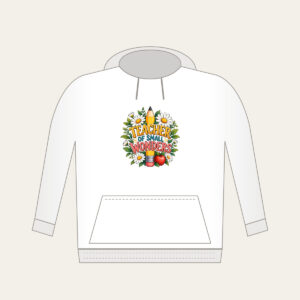 TEACHER OF SMALL WONDERS Hoodie in white