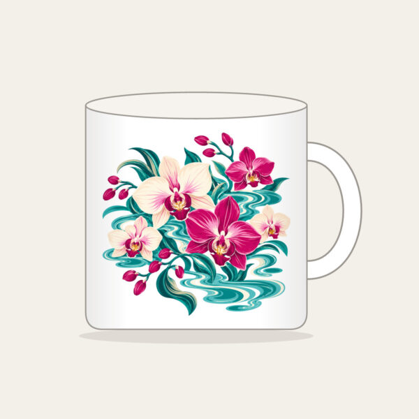 Product image Orchids and Lagoon Ripples Mug