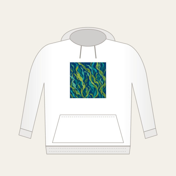 Product image Swaying Kelp Ribbons on Deep Blue Hoodie