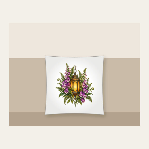 Product image Lantern Among Foxgloves and Ferns Pillow