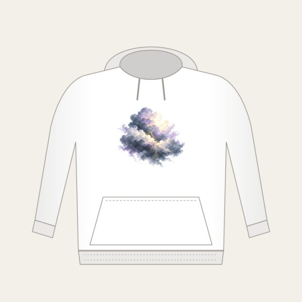 Product image Storm Clouds with Gold Lightning Hoodie