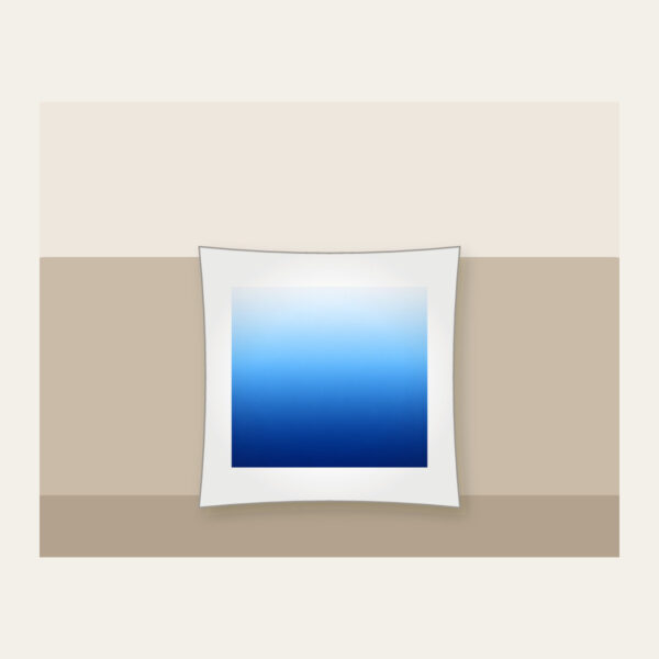 Product image White to Sky Blue to Navy Gradient Pillow