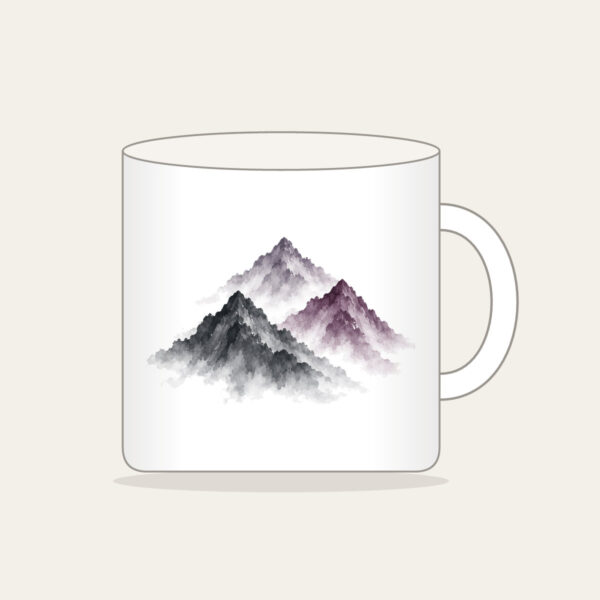 Product image Three Overlapping Mountain Peaks Mug