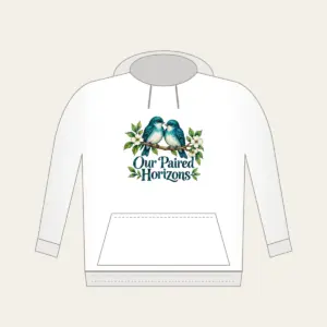 Our Paired Horizons Hoodie in white