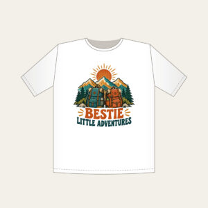 BESTIE LITTLE ADVENTURES T-Shirt in white