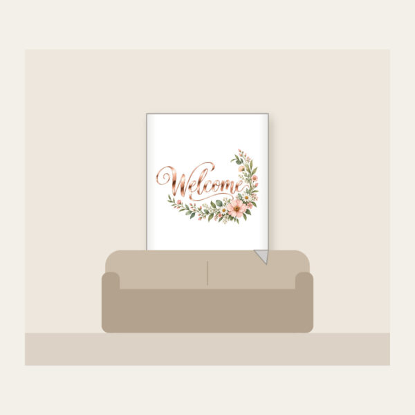 Product image Rose Gold Welcome Wildflower Garland Fleece Blanket