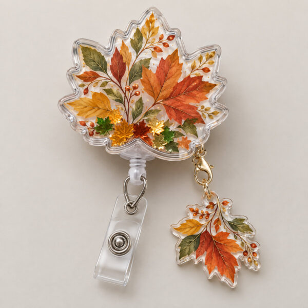 Product image Falling Leaves Shaker Badge Reel