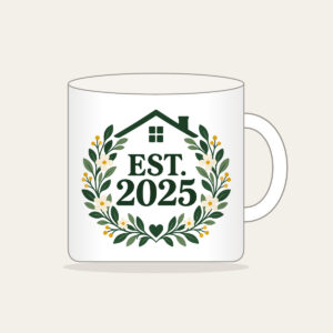 EST. 2025 Mug in white