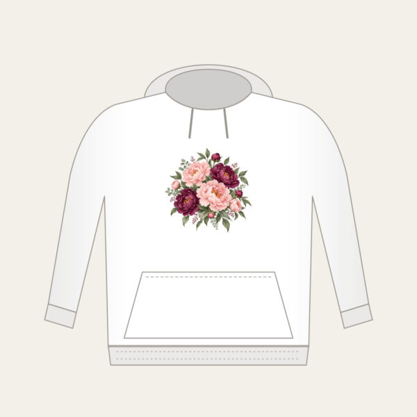 Product image Blush and Plum Peony Clusters Hoodie
