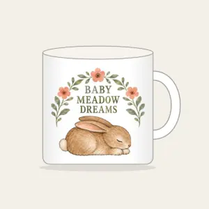 BABY MEADOW DREAMS Mug in white