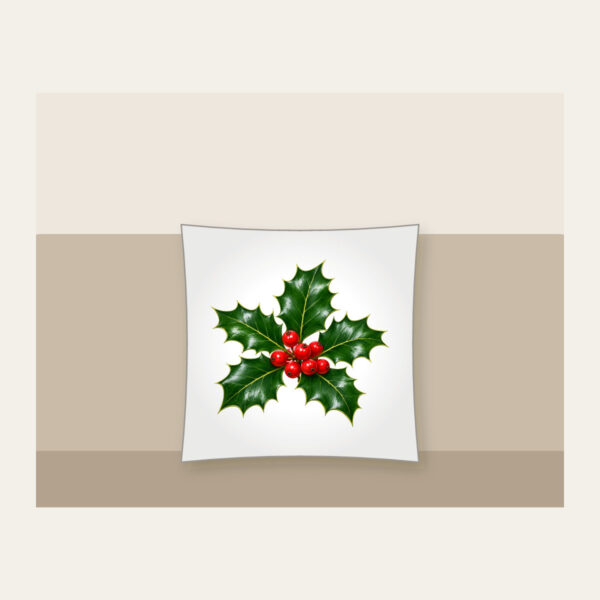 Product image Holly Sprig with Red Berries Pillow