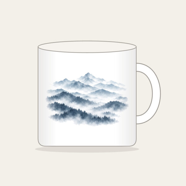 Product image Misty Grey-Blue Ridgelines Mug