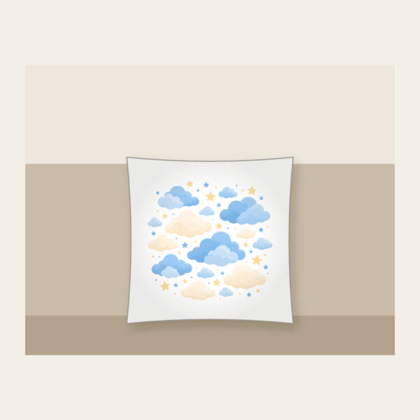 Product image Cloudy Night Sky with Tiny Stars Pillow