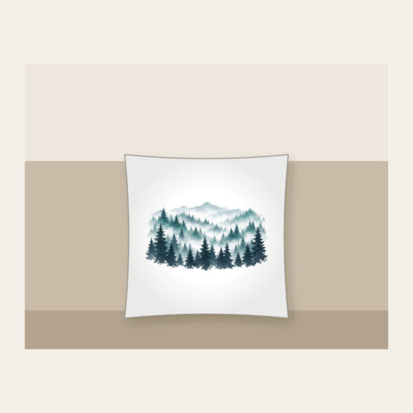 Product image Pine Rows Fading into Mist Pillow