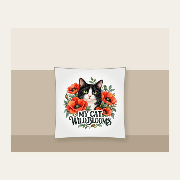 Product image My Cat Wild Blooms Pillow