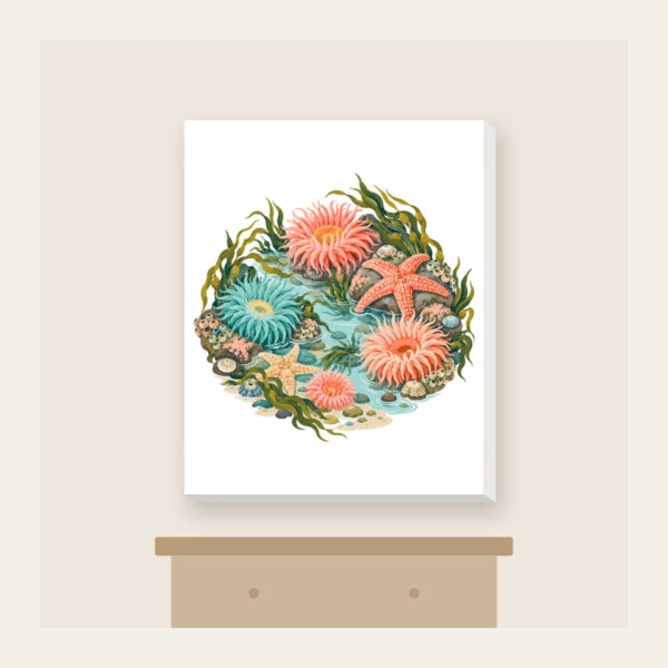 Product image Coral Tidepool Anemones Canvas Print