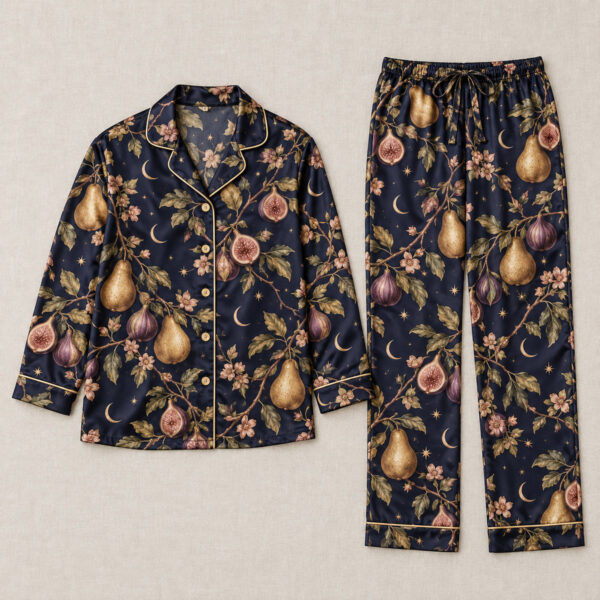 Product image Midnight Orchard Satin Pajama Set