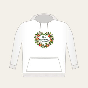 Our Anniversary Orchard Hoodie in white