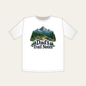 Dad's Trail Notes T-Shirt in white