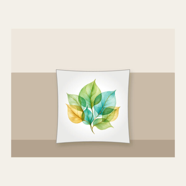 Product image Overlapping Translucent Leaves Pillow