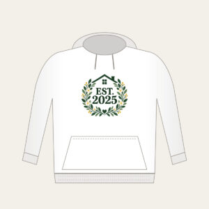 EST. 2025 Hoodie in white