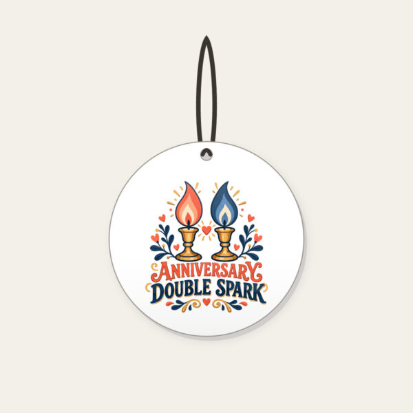 Product image Anniversary Double Spark Ceramic Ornament