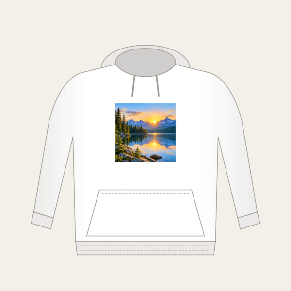 Product image Quiet Lake at Sunrise with Pines Hoodie