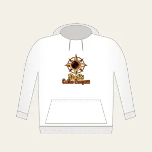 Dad's Coffee Compass Hoodie in white