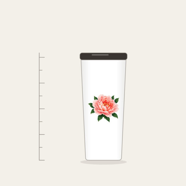 Product image Full-Blown Peony with Green Leaves Tumbler
