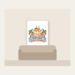 BIRTHDAY PEACH DELIGHT Fleece Blanket in white