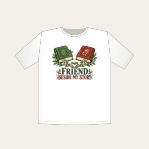 FRIEND BESIDE MY STORY T-Shirt in white