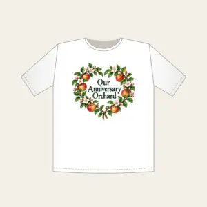 Our Anniversary Orchard T-Shirt in white