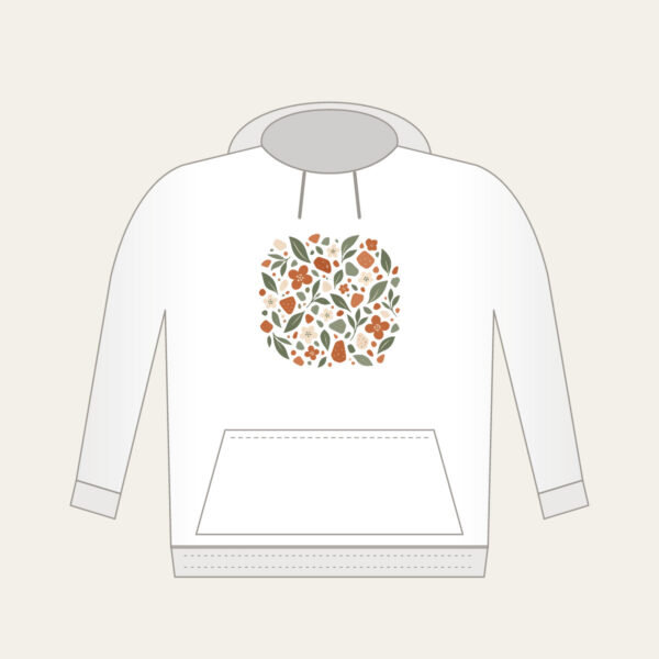 Product image Garden Terrazzo of Leaves and Blossoms Hoodie