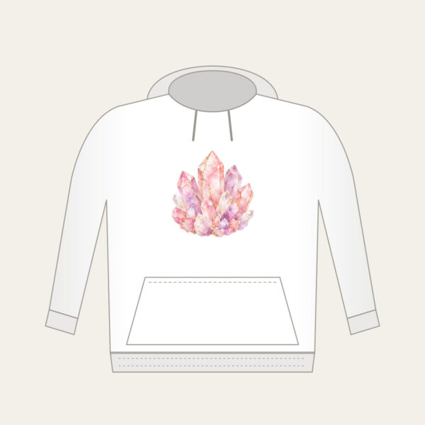 Product image Rose Quartz Crystal Pattern Hoodie