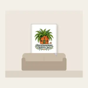 HOUSEWARMING ROOTED JOY Fleece Blanket in white