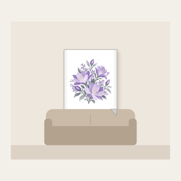 Product image Lilac Night-Blooming Floral Pattern Fleece Blanket