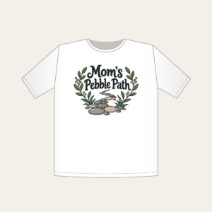 Mom's Pebble Path T-Shirt in white