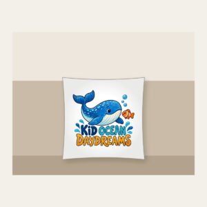 KID OCEAN DAYDREAMS Pillow in white