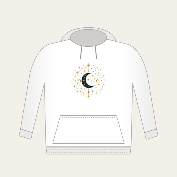 Product image Gilded Constellations and Crescent Moons Hoodie