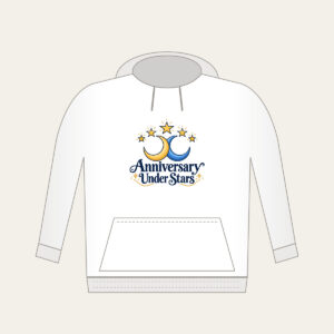 Anniversary Under Stars Hoodie in white