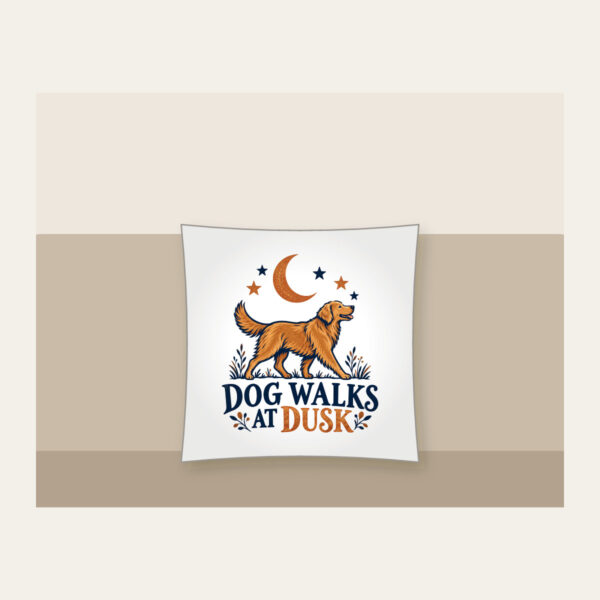 Product image Dog Walks at Dusk Pillow