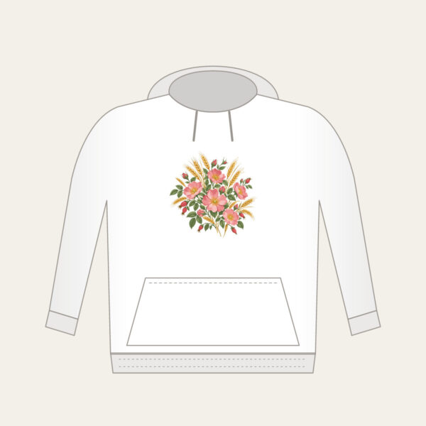 Product image Prairie Roses and Wheat Stalks Hoodie