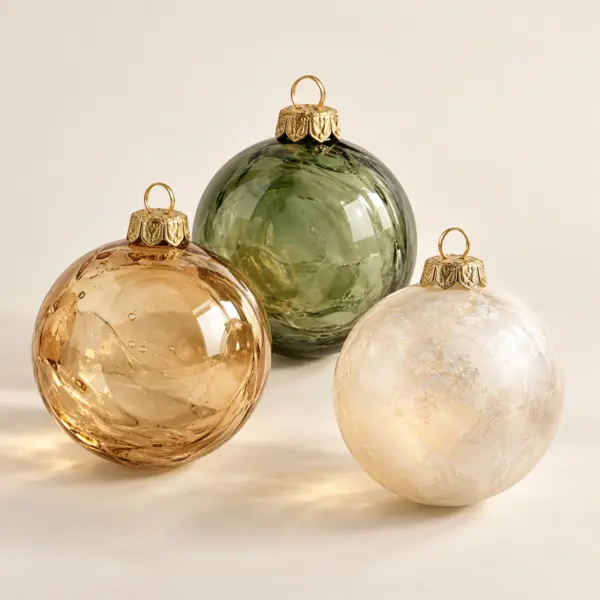Product image Hand-Blown Glass Ornament Set of 3